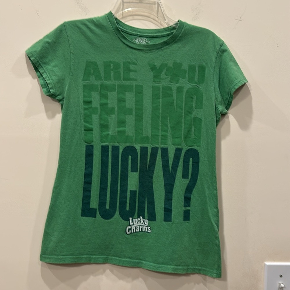 Lucky Charms Short-Sleeved Crewneck Green T-Shirt